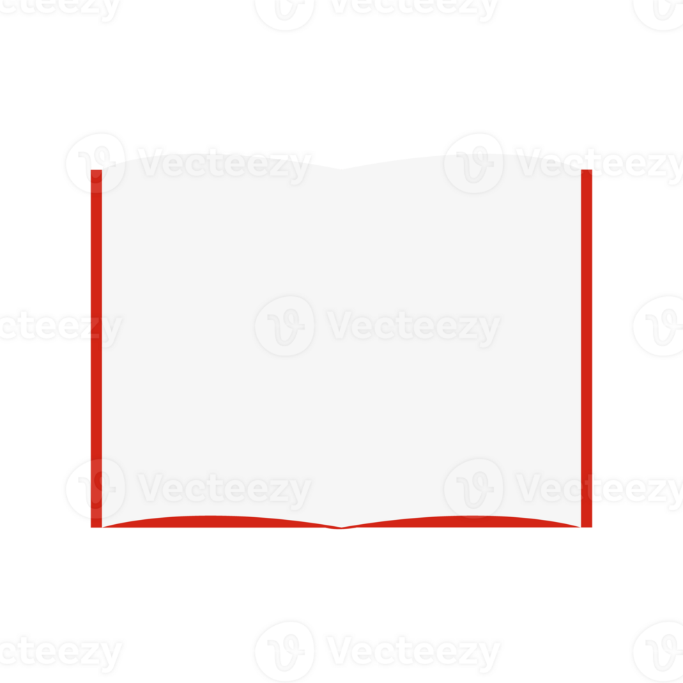 Book or magazine open blank pages. vertical catalog brochure or A4 booklet mockup with empty pages png