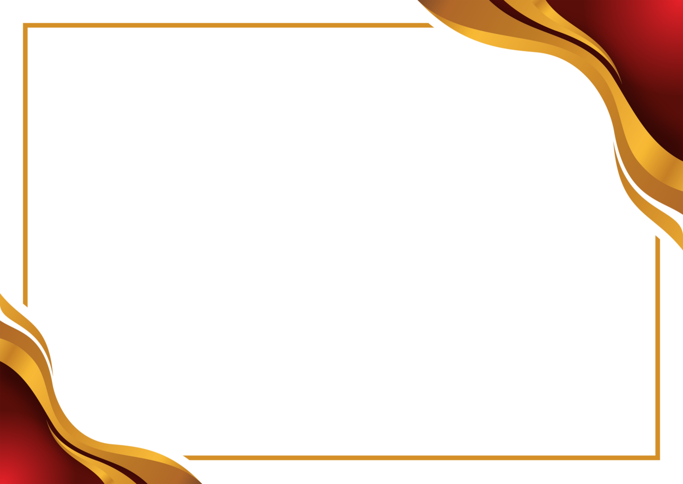 FRAME ELEGANT LUXURY GOLD AND MAROON WAVE ABSTRACT BACKGROUND png