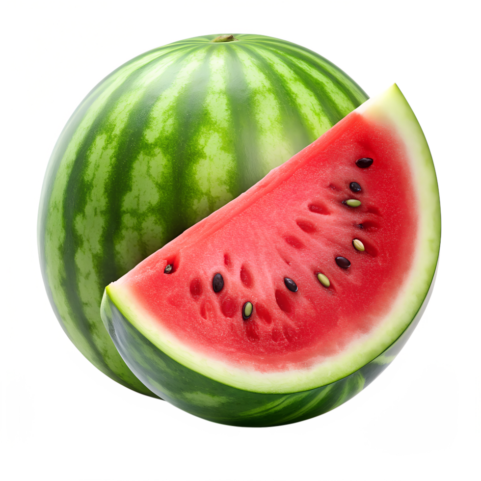Isolated Watermelon. A Sliced Watermelon png