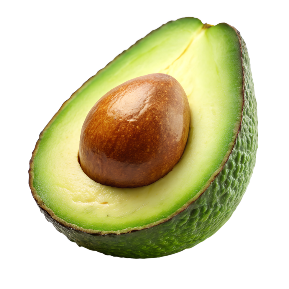 Isolated Avocado. A Sliced Avocado png