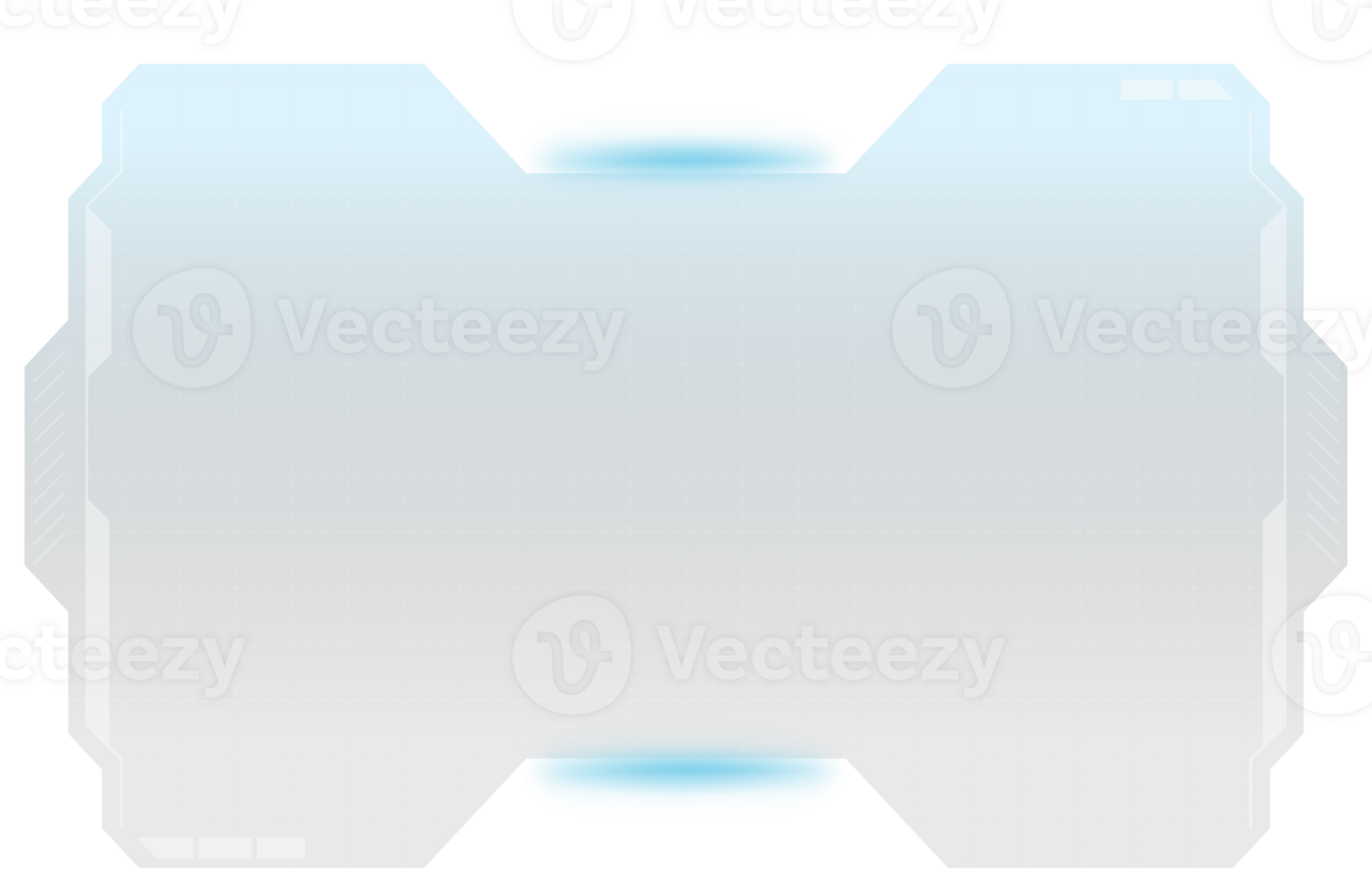 Transparent Sci Fi Modern User Interface. Futuristic HUD, for game UI square shape design. png