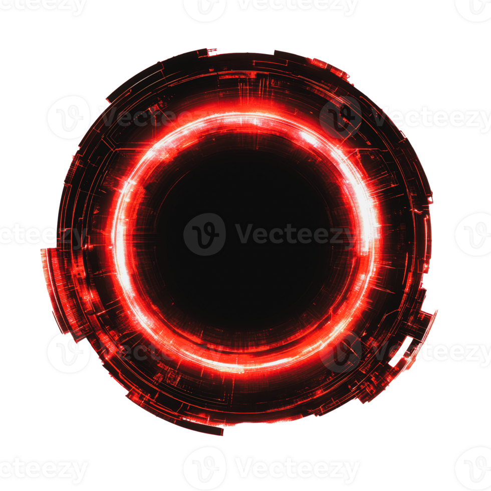 Red circular design with intricate patterns png