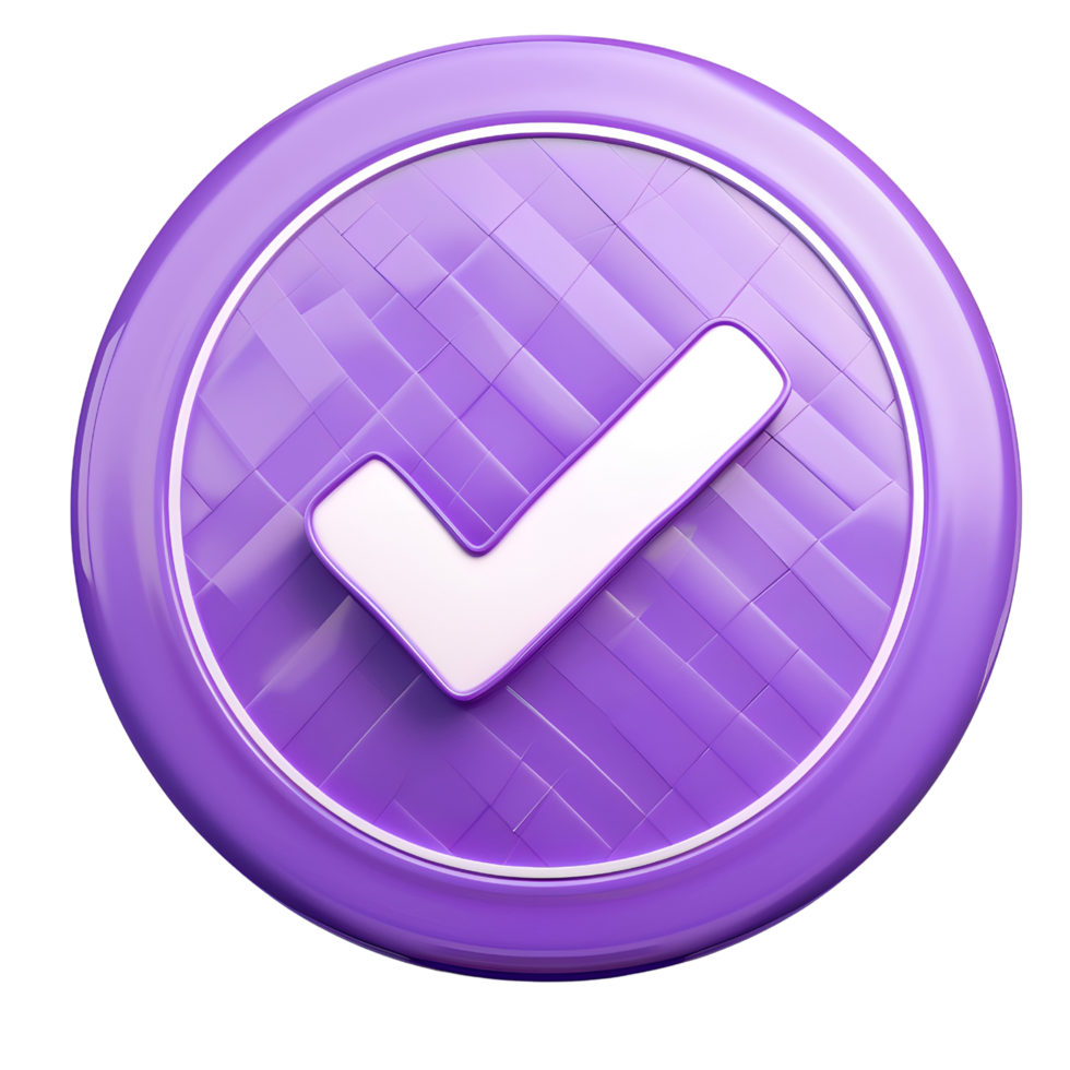 Purple Check mark icon. png