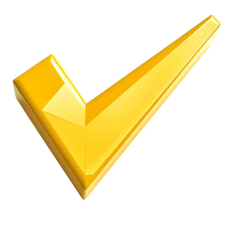 Yellow Check mark icon. png