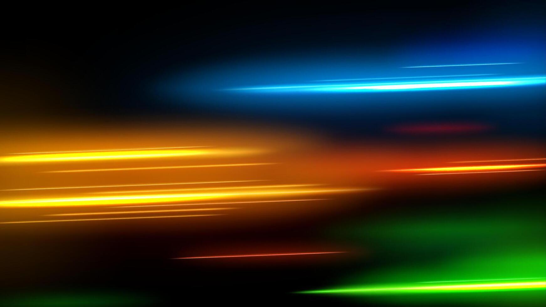 Abstract Multicolor Line of Light, Isolated and Easy to Edit, Illustration vector