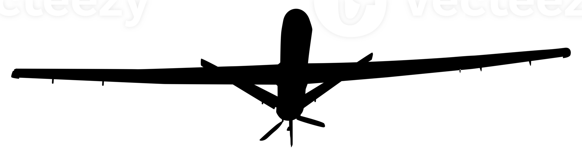 Silhouette of the UAV drone or Unmanned Aerial Vehicle, can use for Art Illustration, Logo Gram, Pictogram, Website, or Graphhic Design Element png