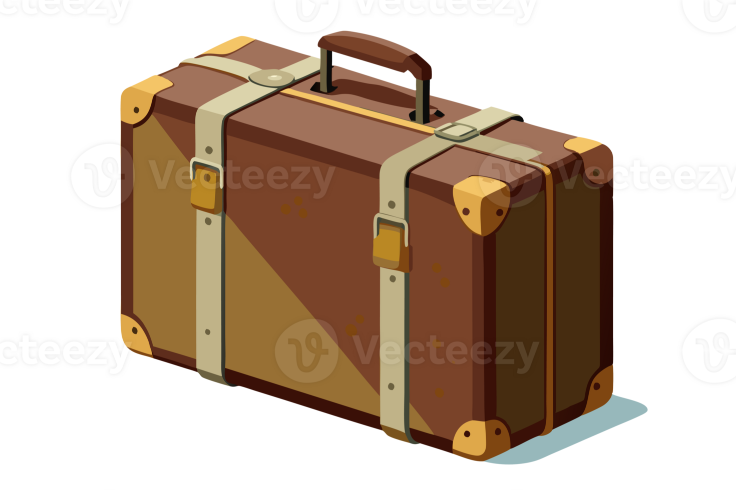A vintage suitcase png