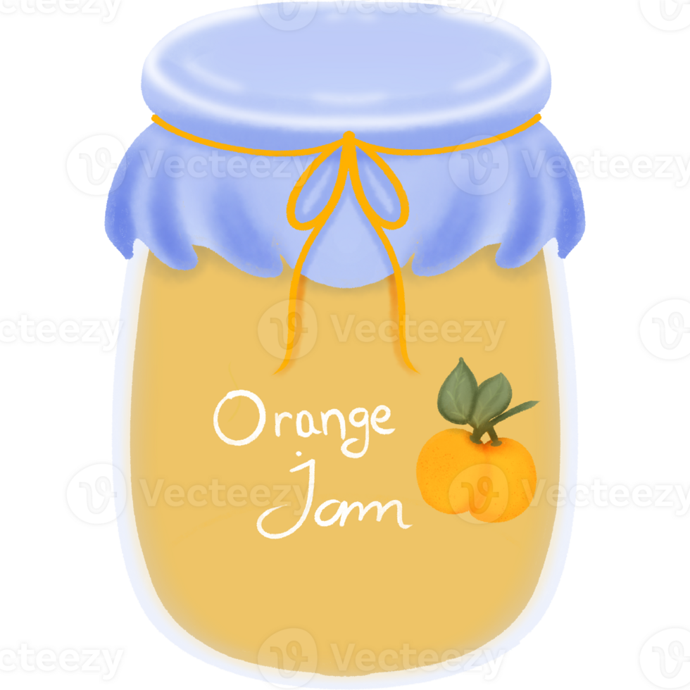 Orange jam illustraion clipart png