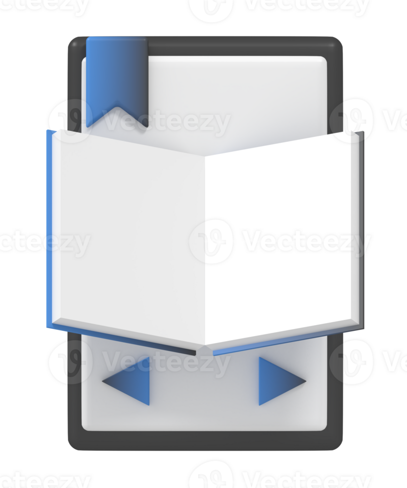Online book on phone png