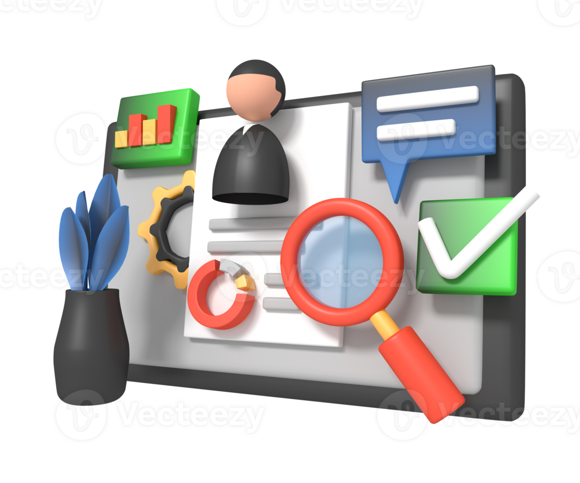Website SEO optimization report concept png