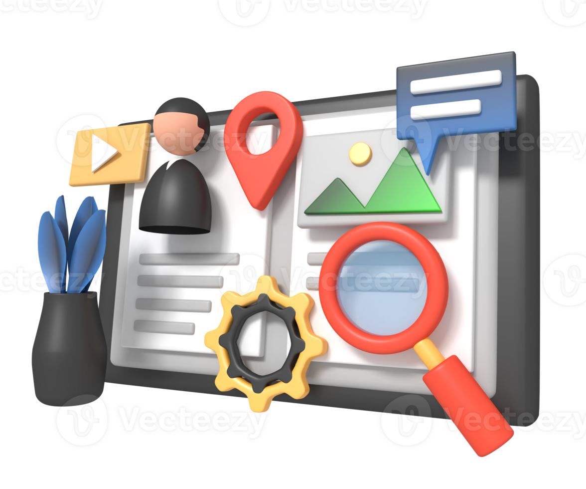 Website SEO strategy digital business optimization concept png