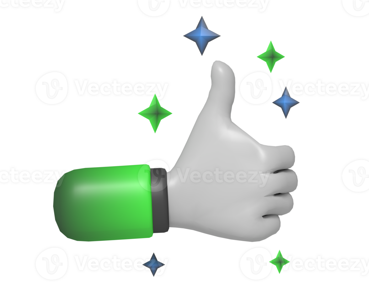 Hands thumb up pose png