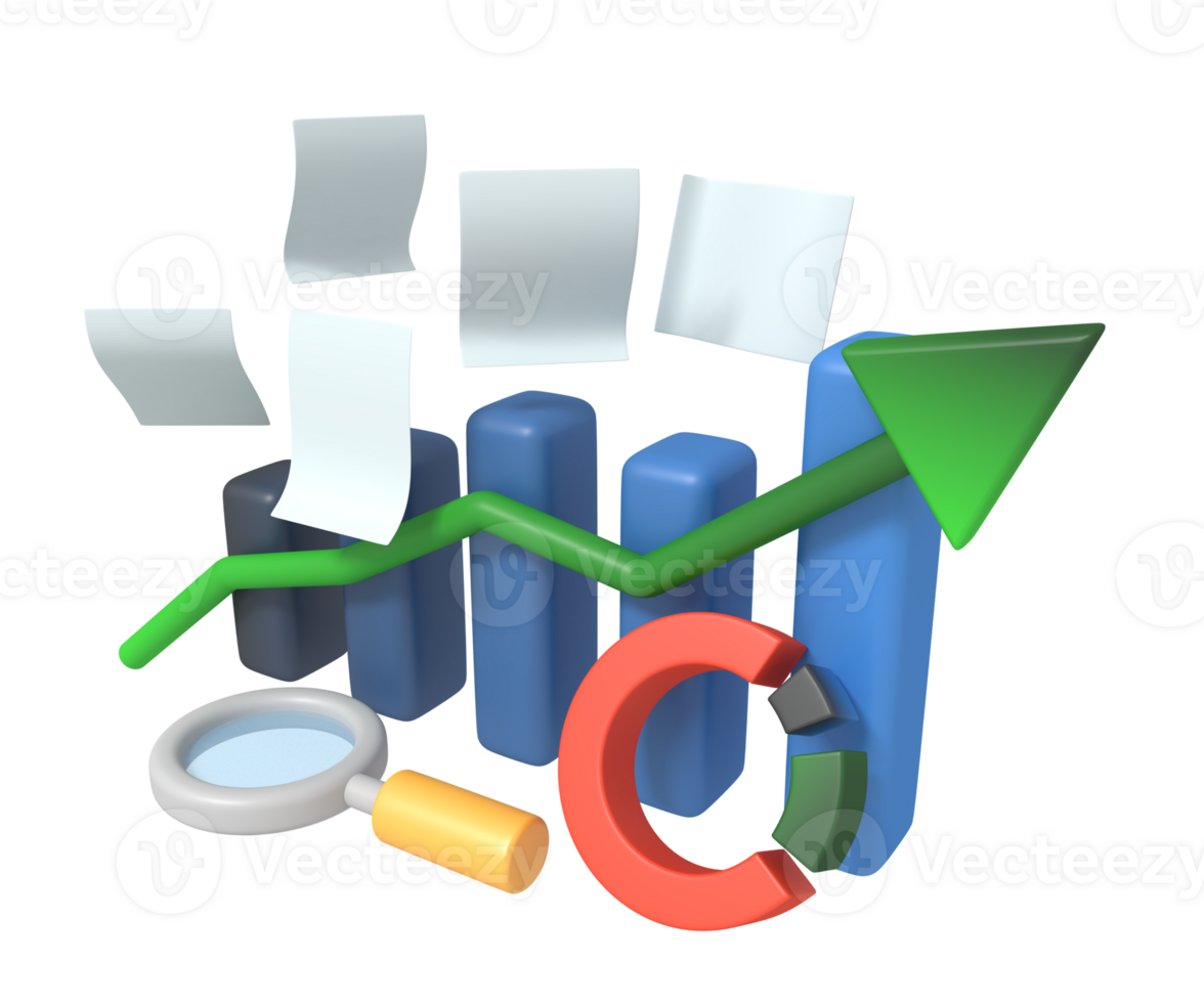 Asset management insights concept illustration png