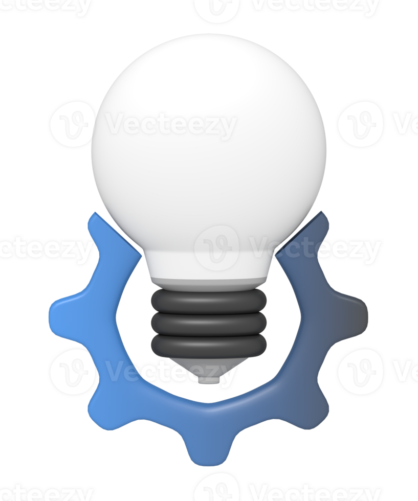 Light bulb idea setting png