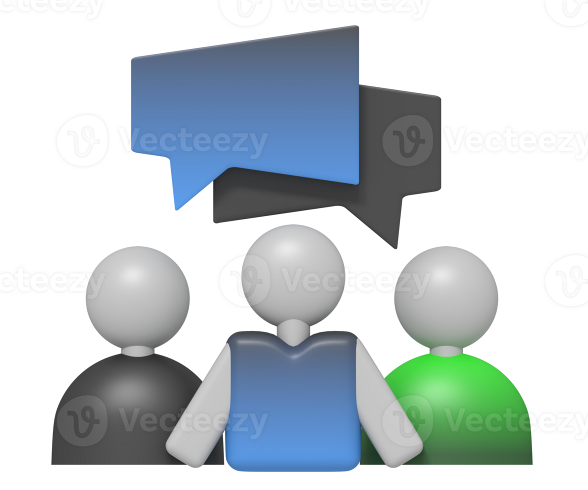 Team work chat group png