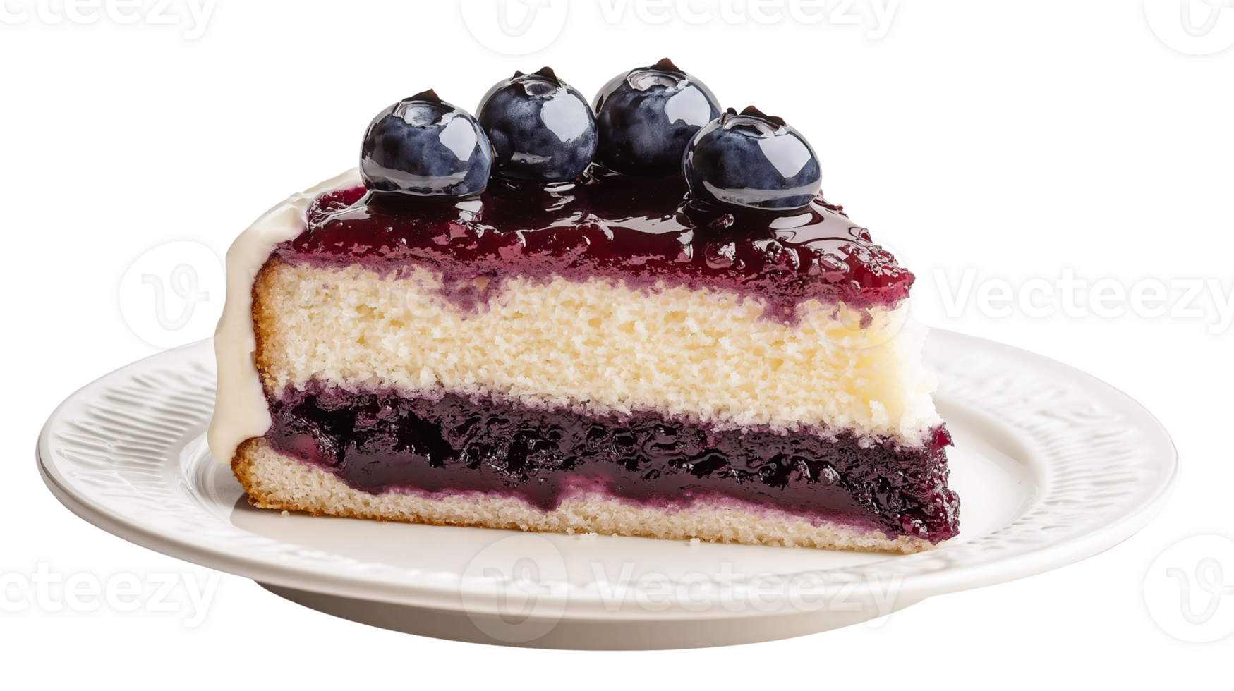 ★NOFFICIALNOFFICE★BERRY WHITE CAKE SLICE LACE T★正規品 Transparent Slice of Blueberry Layer Cake 49159899 PNG