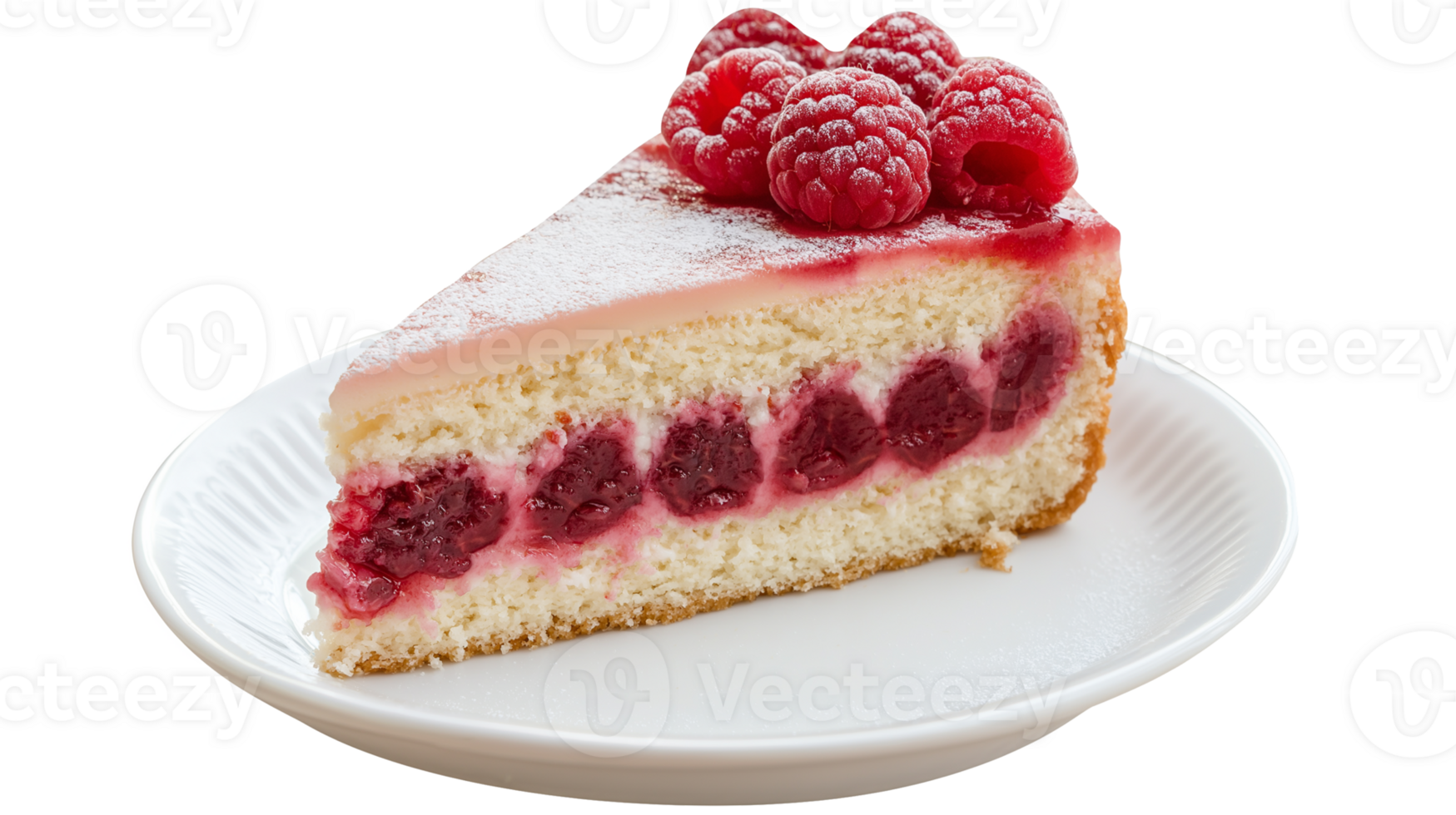 Delicious raspberry cheese cake transparent png