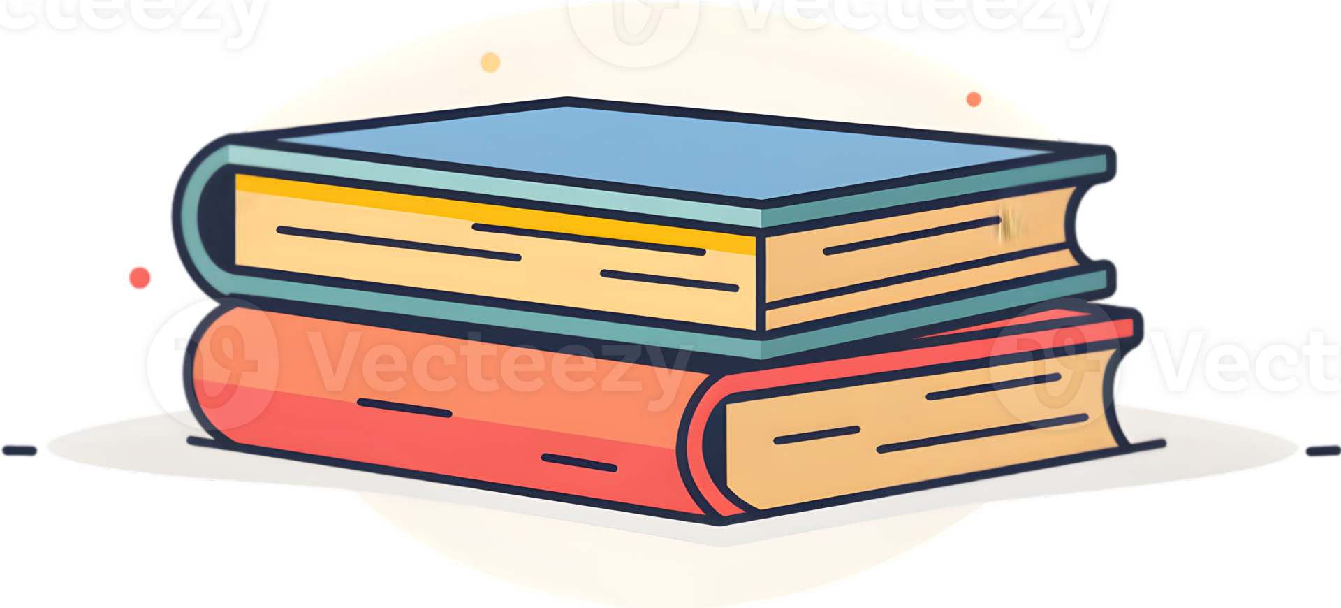 Stack of books icon png