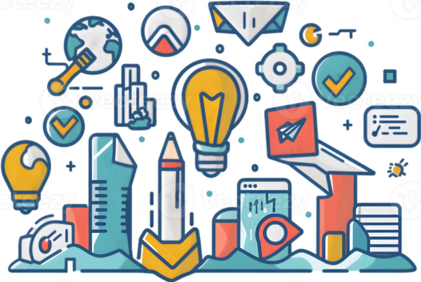 The icon for a business with icons and icons png