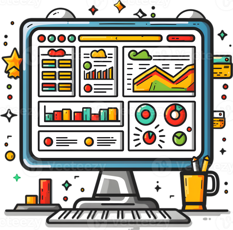 A computer screen with a graph on it png