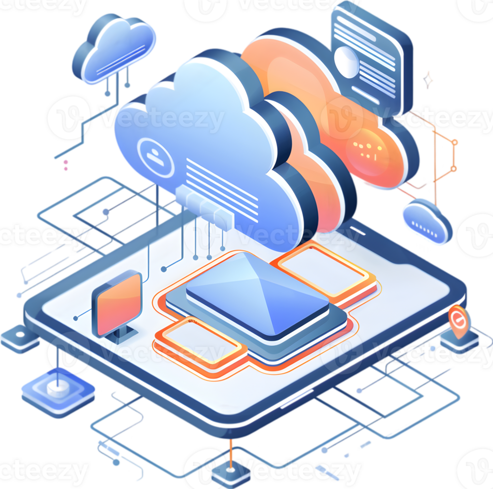 Cloud computing is a type of computing that uses the internet to store and share data png