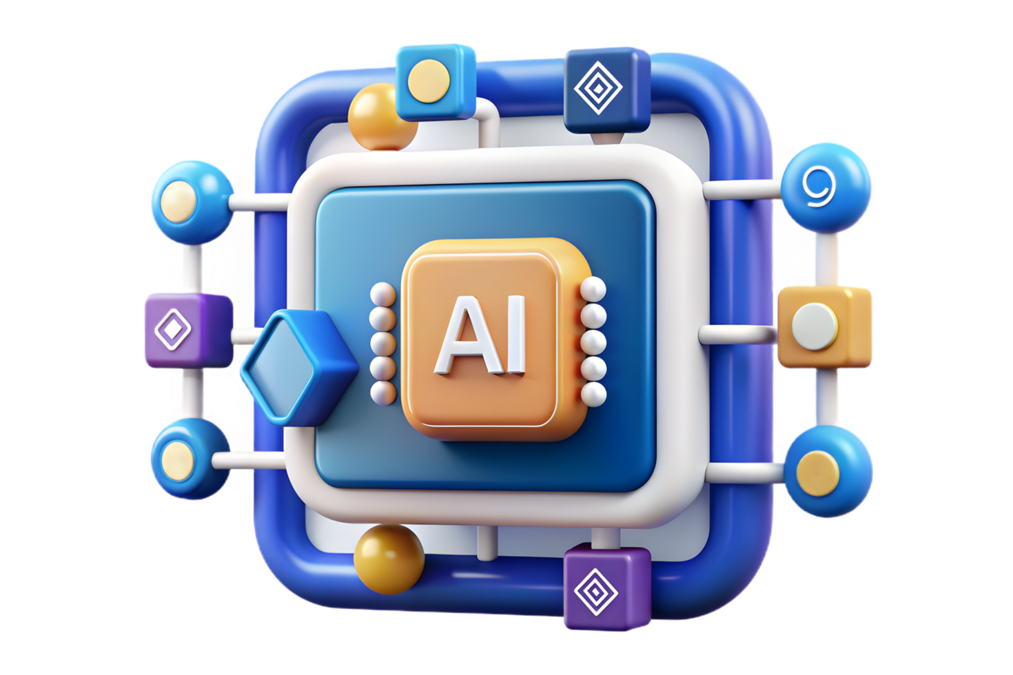 The ai logo on a computer chip png