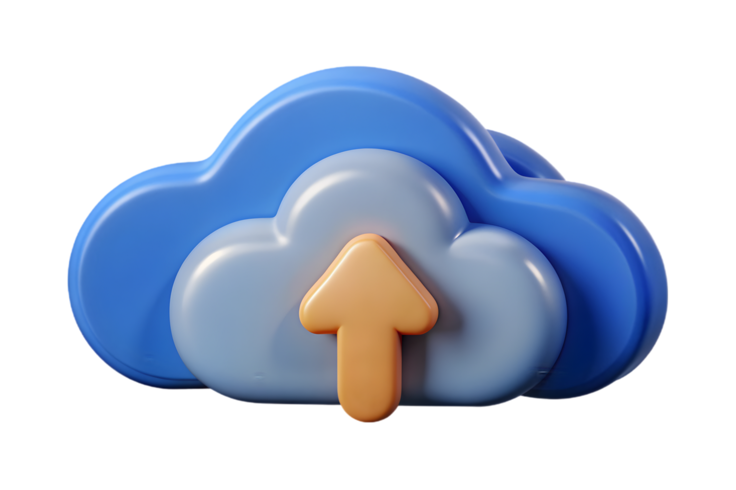 A cloud with an arrow pointing up png