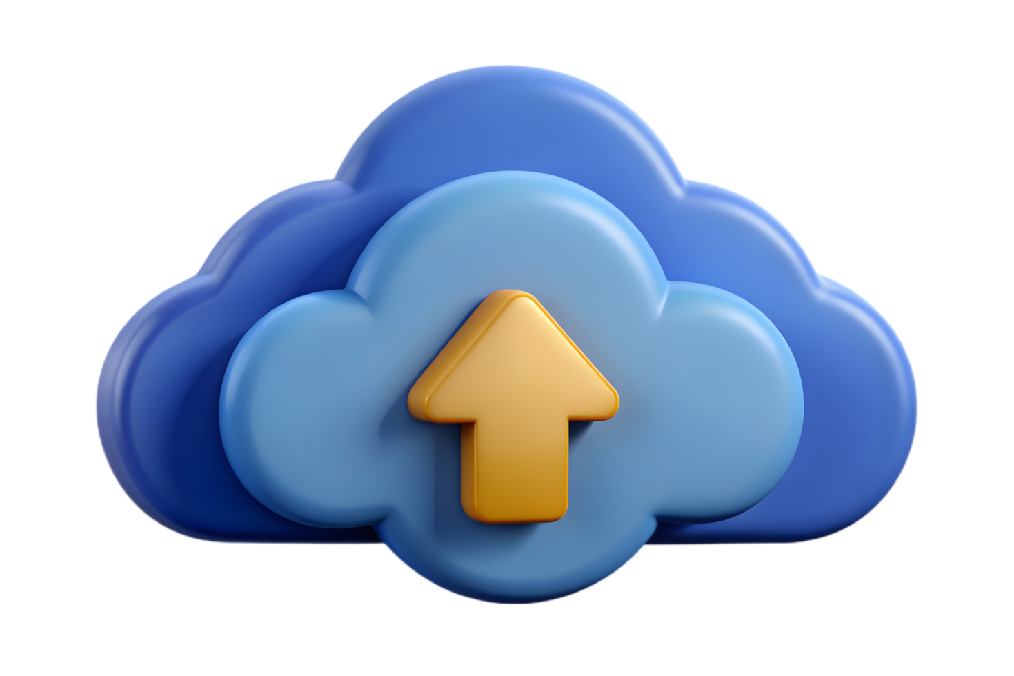 Cloud storage icon with an arrow pointing up png