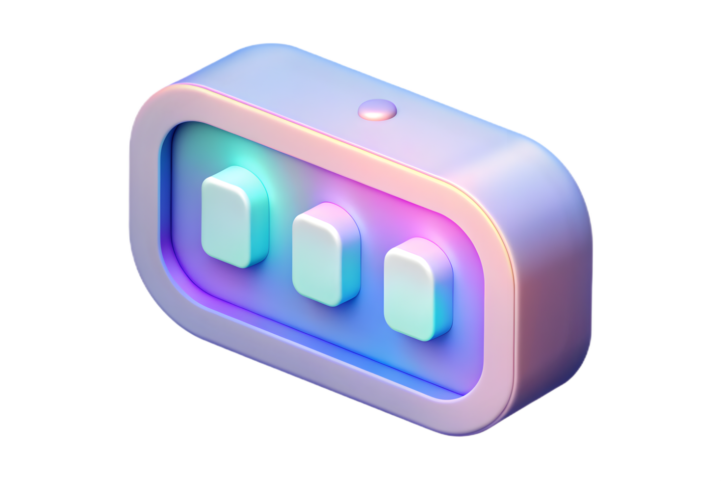 A colorful button with four buttons on it png