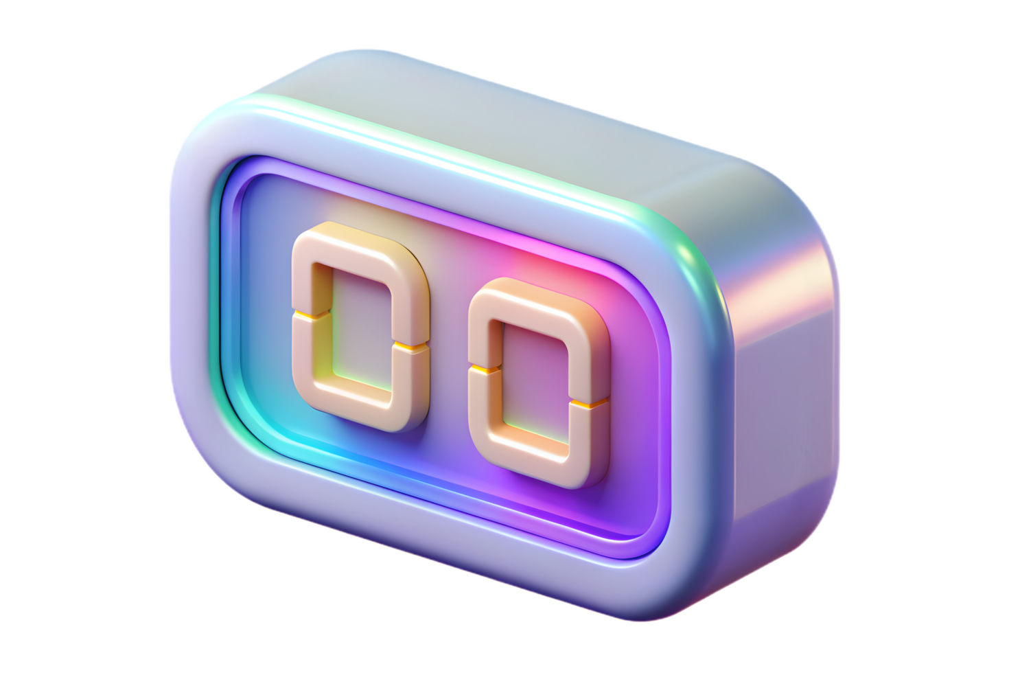 A colorful clock icon on a black background png