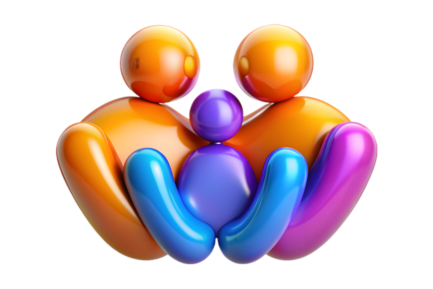 A group of colorful people holding hands png