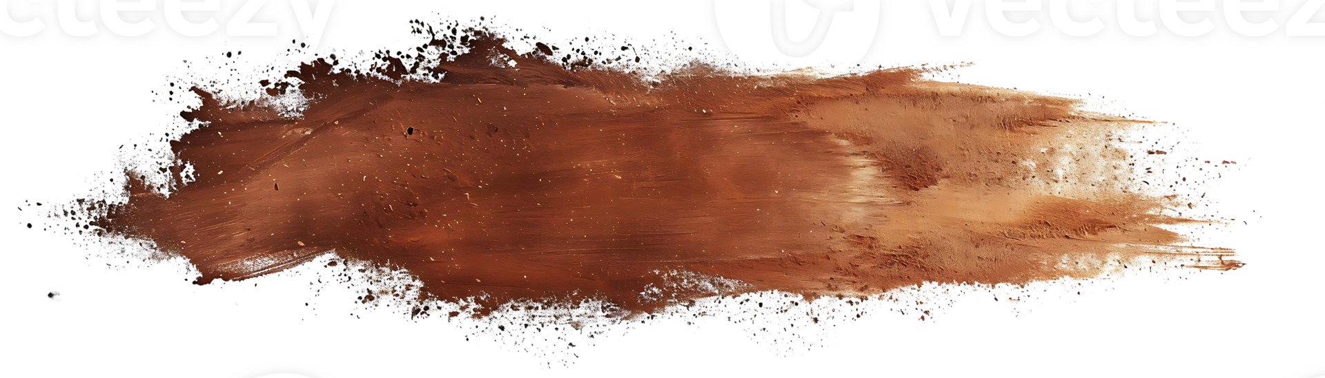 Abstract Brown Paint with Transparent Background - A Brushstroke of Texture and Color png