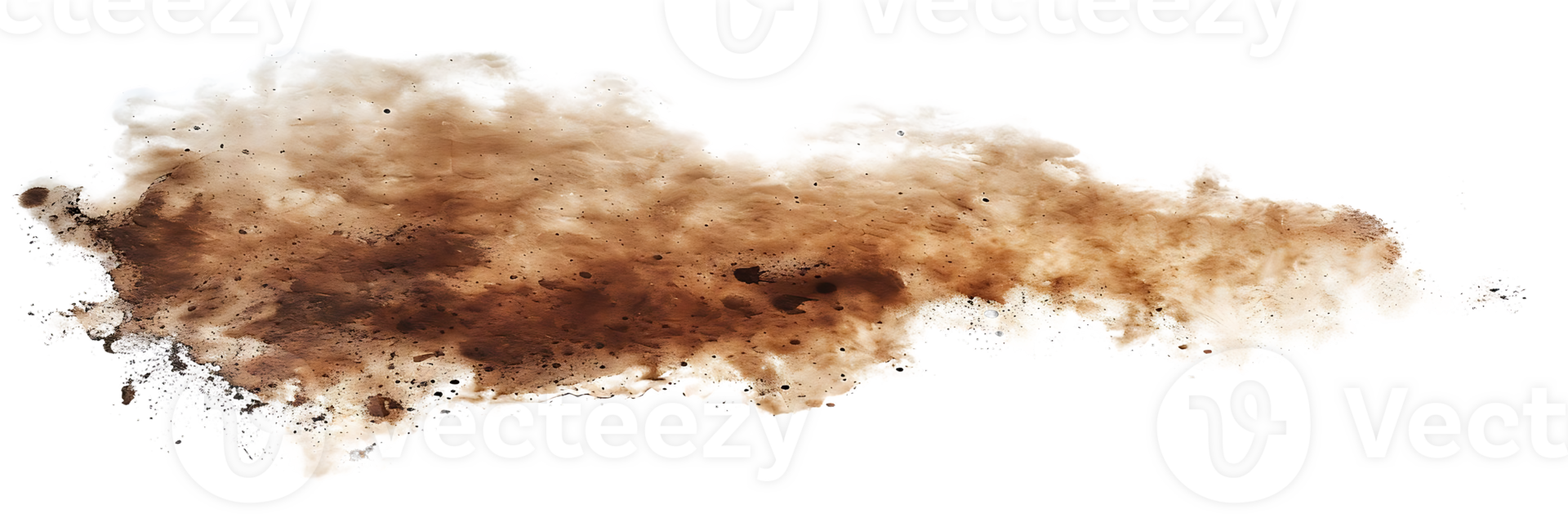 Brown Splatters with Transparent Background, a Perfect Element for Design Projects png