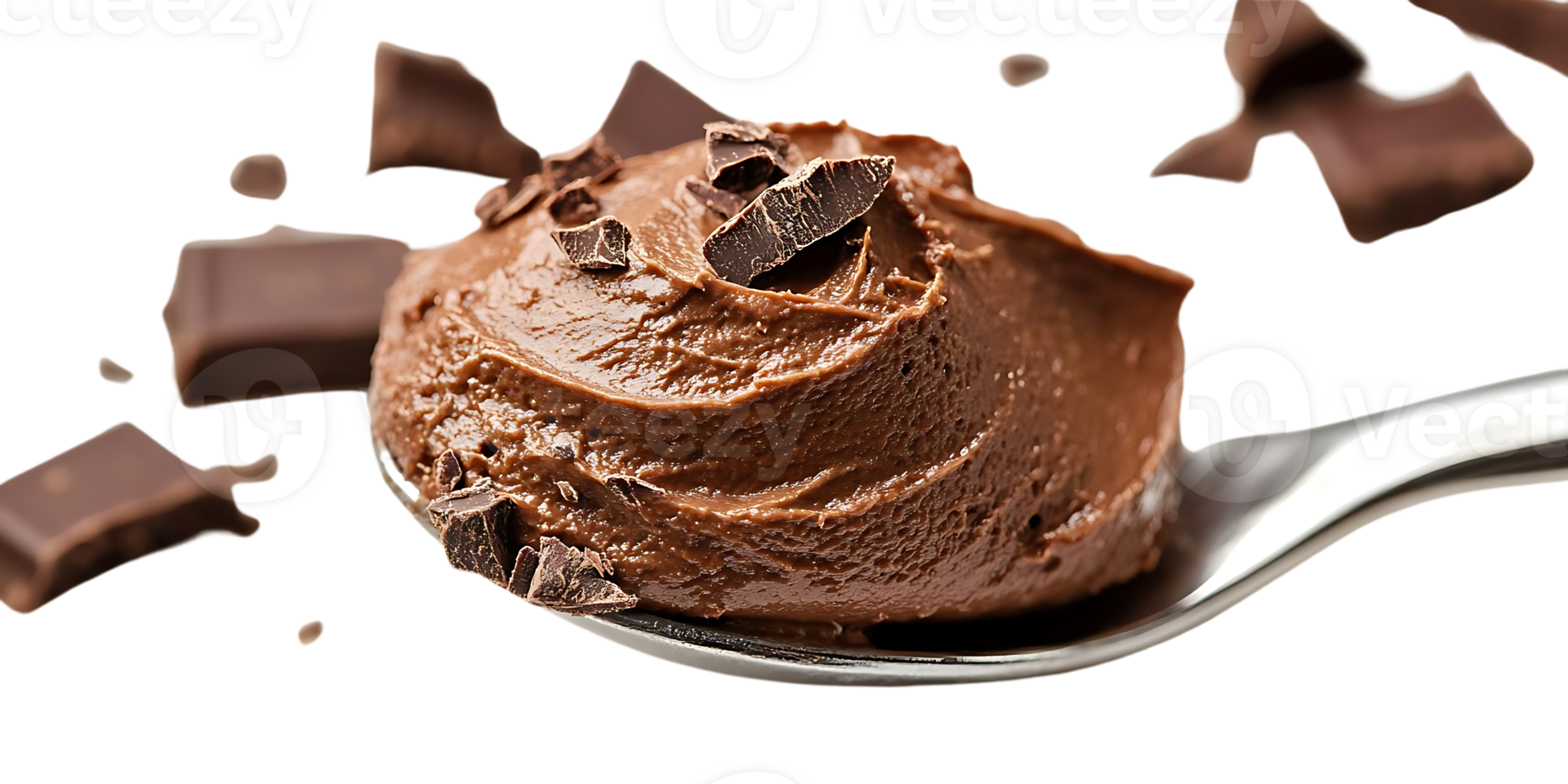 Indulge in Creamy Chocolate Mousse with a Deliciously Transparent Background png