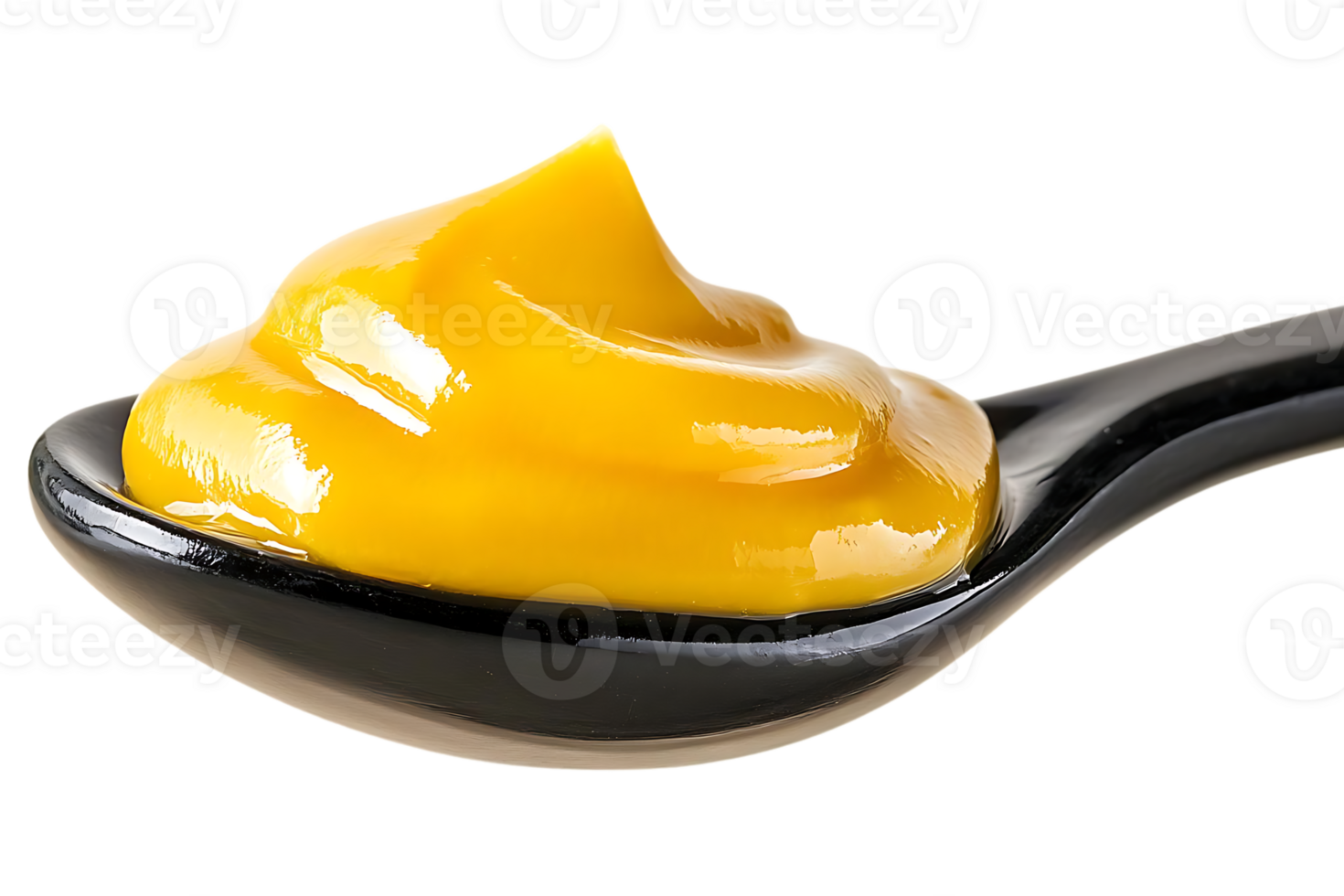 Spoonful of Mustard with Transparent Background, A Perfect Garnish for Any Dish png