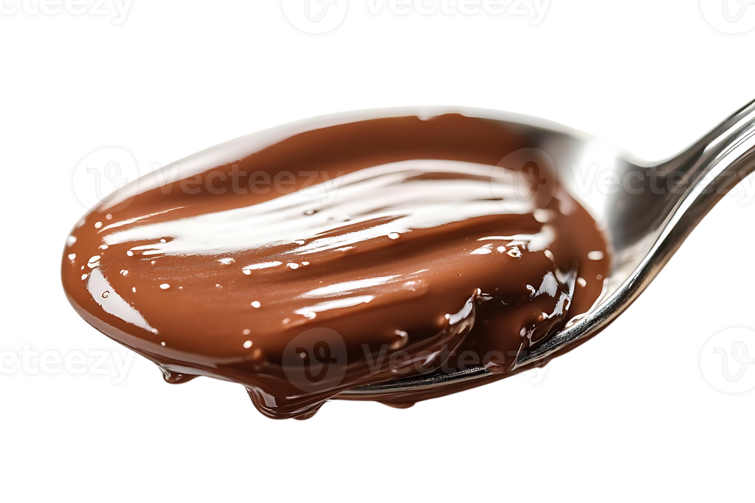 Melted Chocolate Dripping From a Spoon, A Delicious Treat With a Transparent Background png