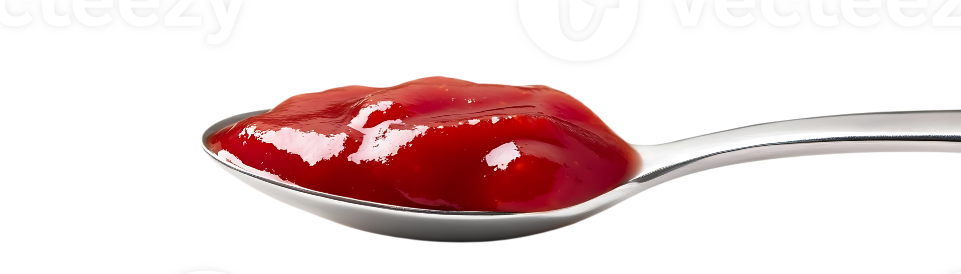 Red Sauce on a Spoon with Transparent Background, Perfect for Food Photography and Graphic Design png