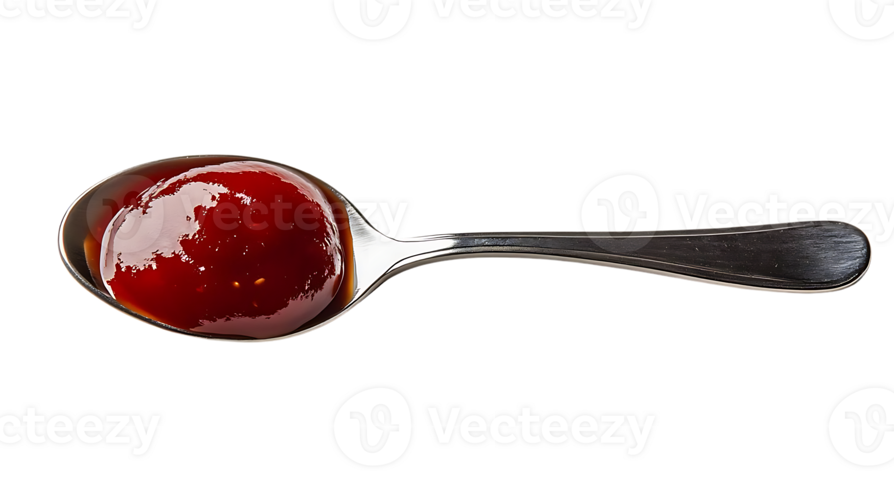 Spoonful of Delicious Red Sauce on Transparent Background png