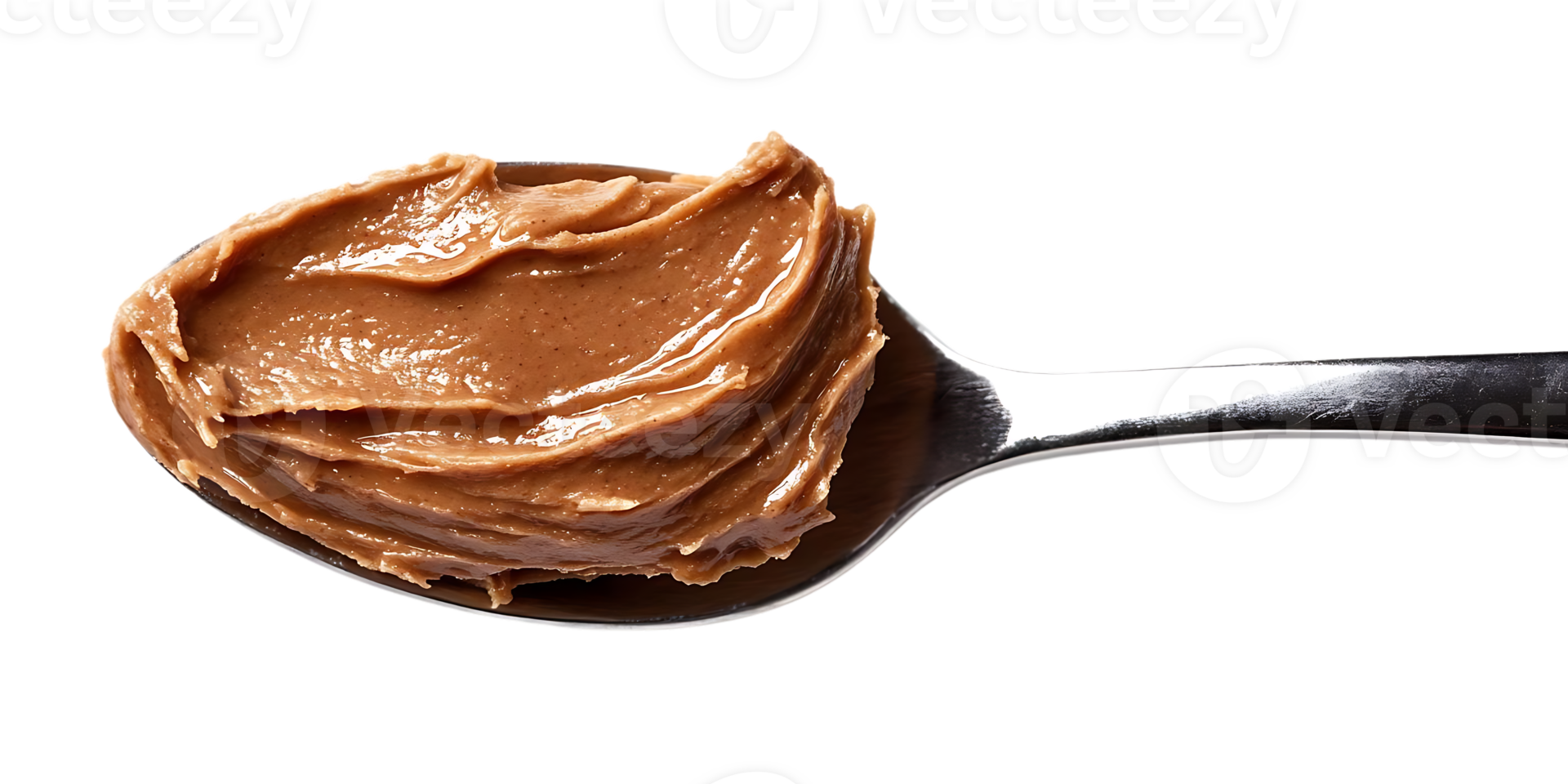 Spoonful of Creamy Peanut Butter with a Transparent Background png