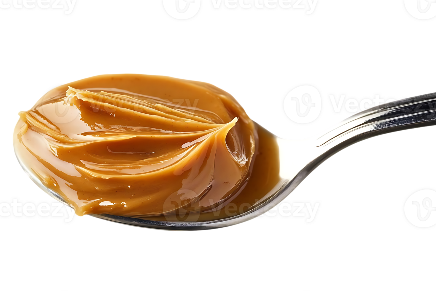 Spoonful of Creamy Peanut Butter with a Transparent Background png