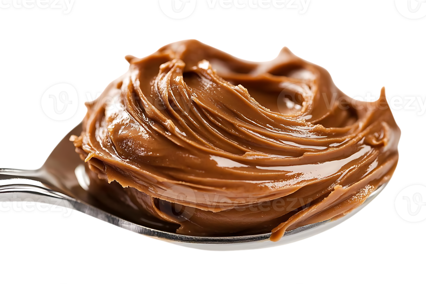 Spoonful of Creamy Peanut Butter on a Transparent Background png