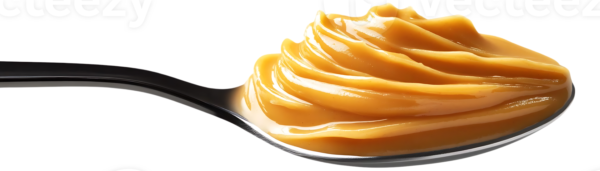 Peanut Butter in a Spoon on a Transparent Background png