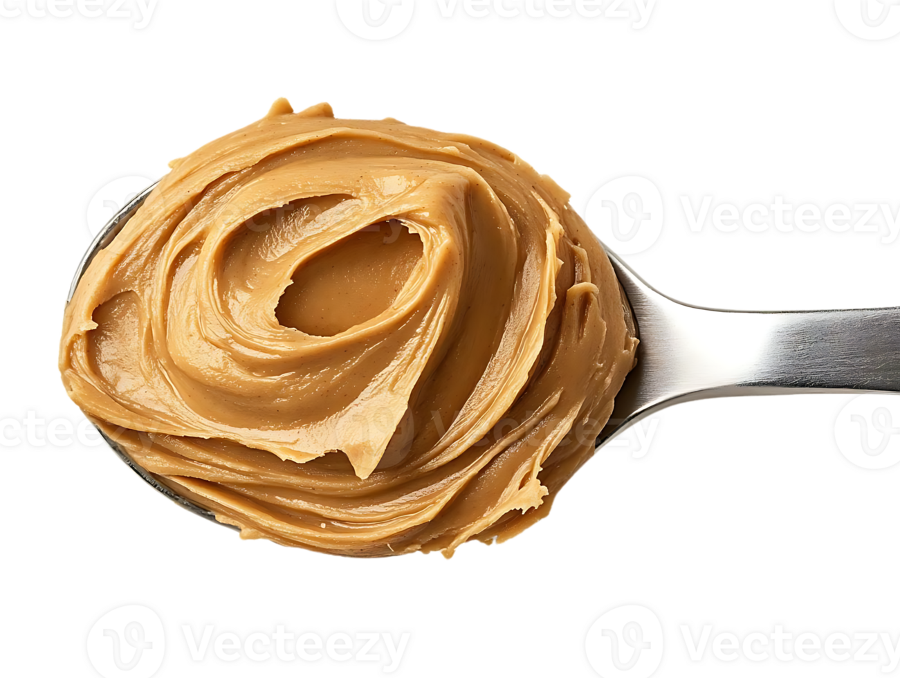 Peanut Butter in a Spoon, Transparent Background, Creamy Peanut Butter, Delicious Spread, Healthy Snack png
