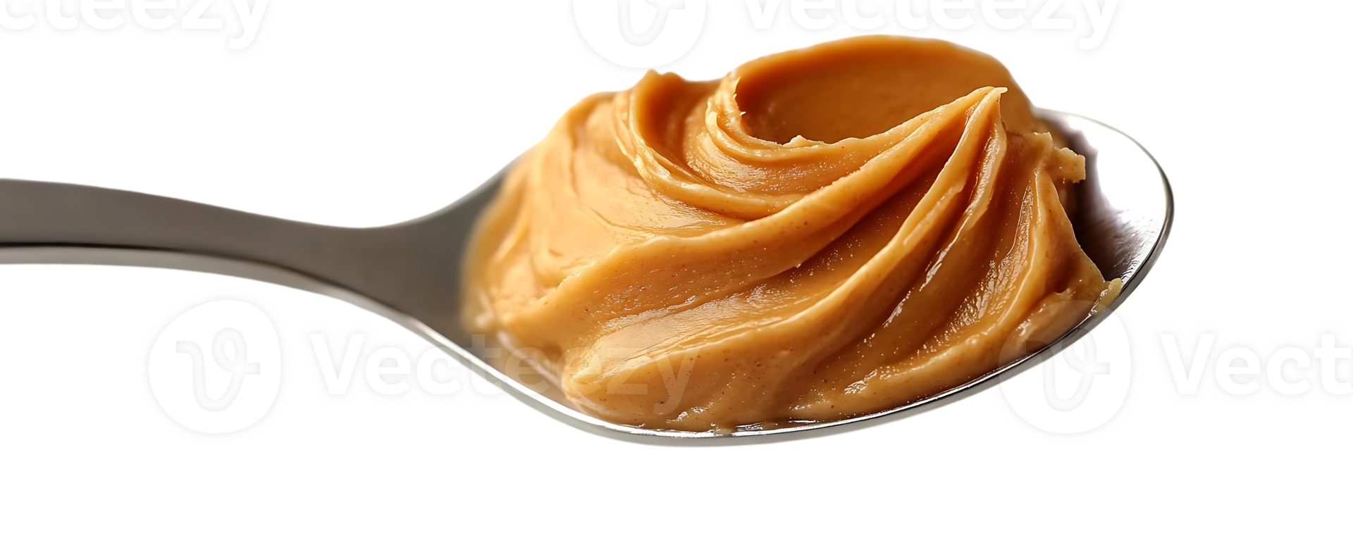 Spoonful of Creamy Peanut Butter, a Delicious and Nutritious Treat on a Transparent Background png