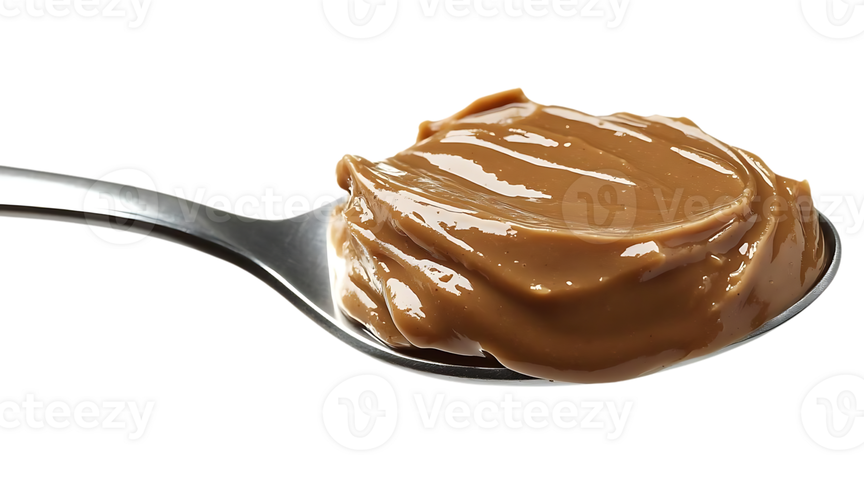 Spoonful of Smooth Peanut Butter on a Transparent Background png
