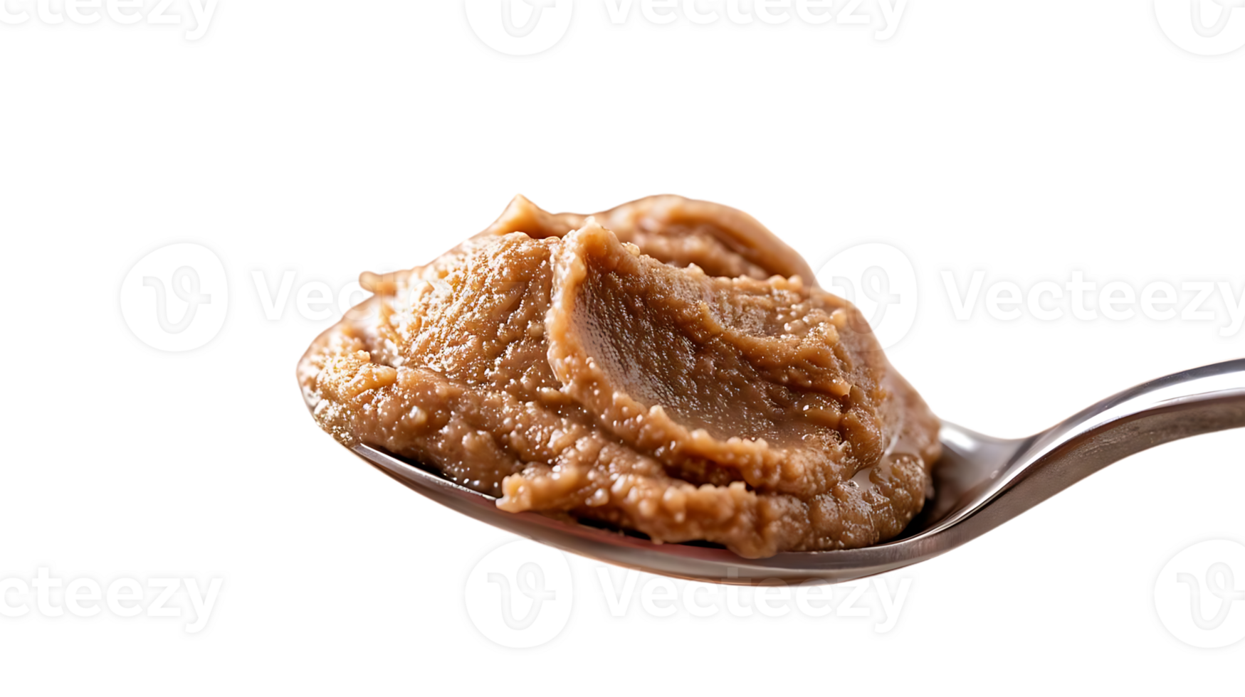 Spoonful of Creamy Peanut Butter with a Transparent Background png