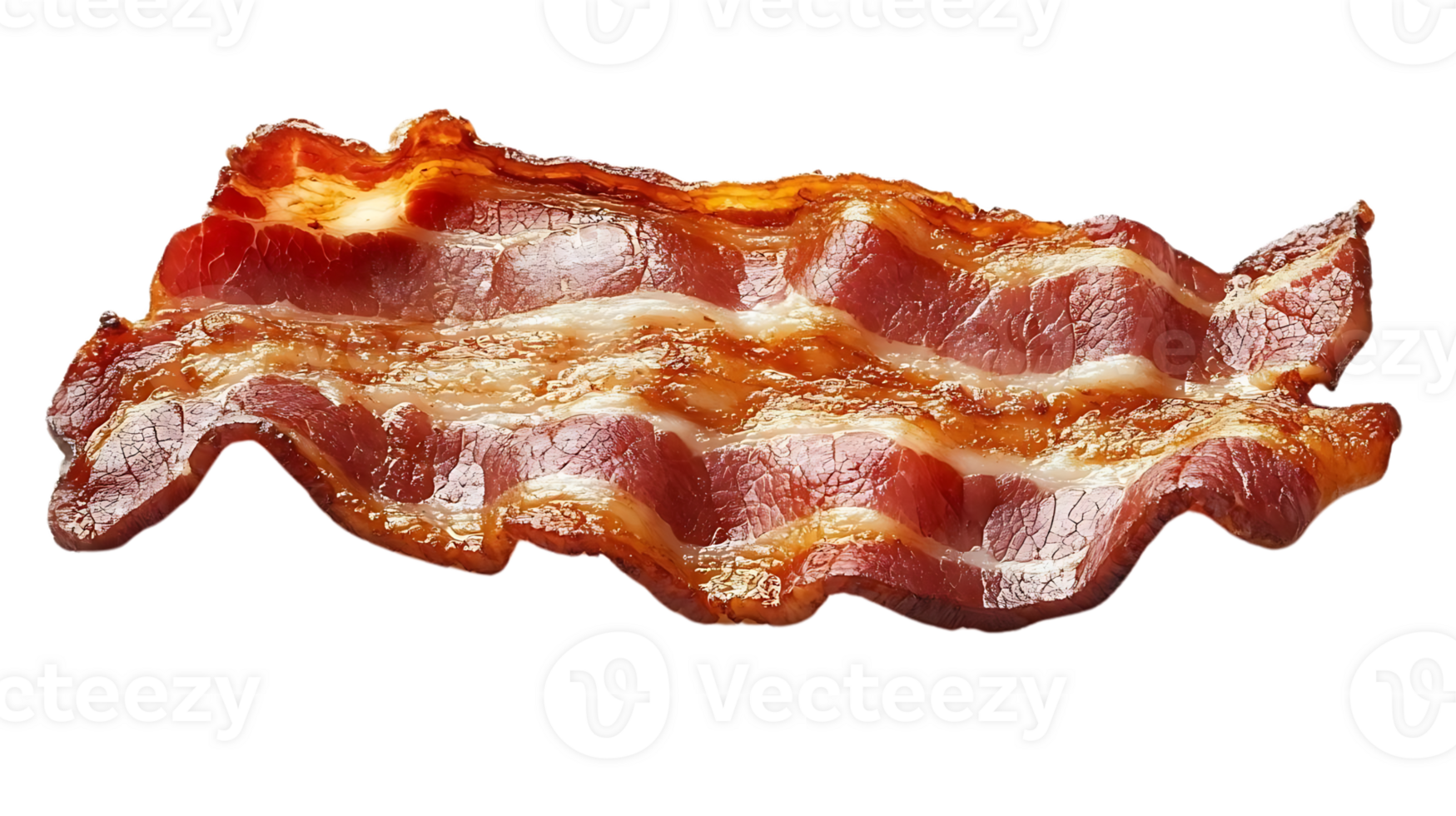 Crispy Bacon Sizzle with a Delicious Transparent Background png