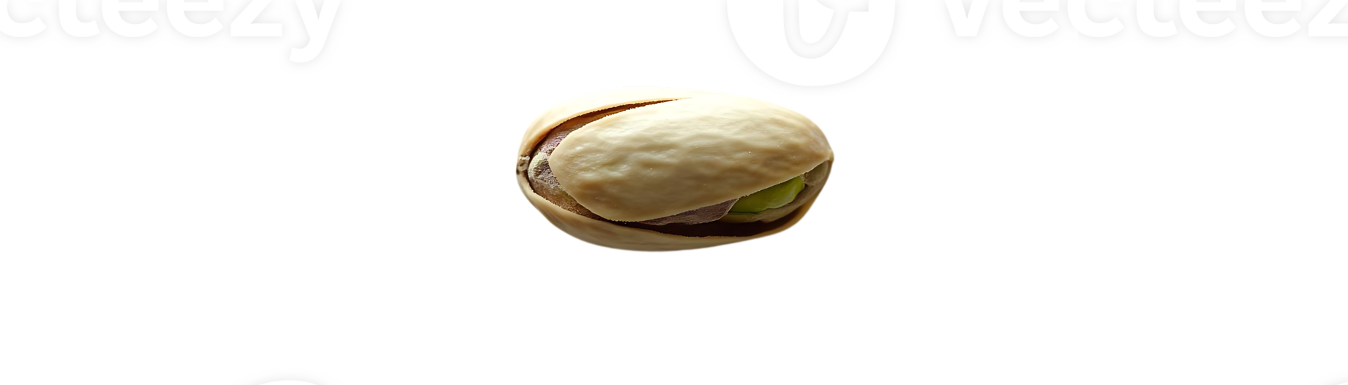 A Single Pistachio Nut with a Transparent Background, a Delightful Snack with a Rich Flavor and a Crunchy Texture png
