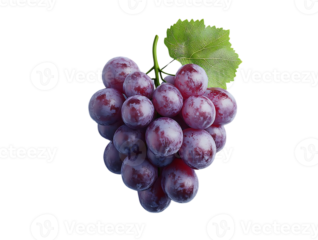 Fresh Red Grapes with a Transparent Background png
