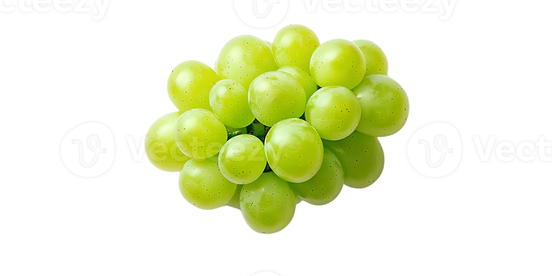 Green Grapes with Transparent Background, Isolated on Black, Fresh and Juicy, Perfect for Design Projects png
